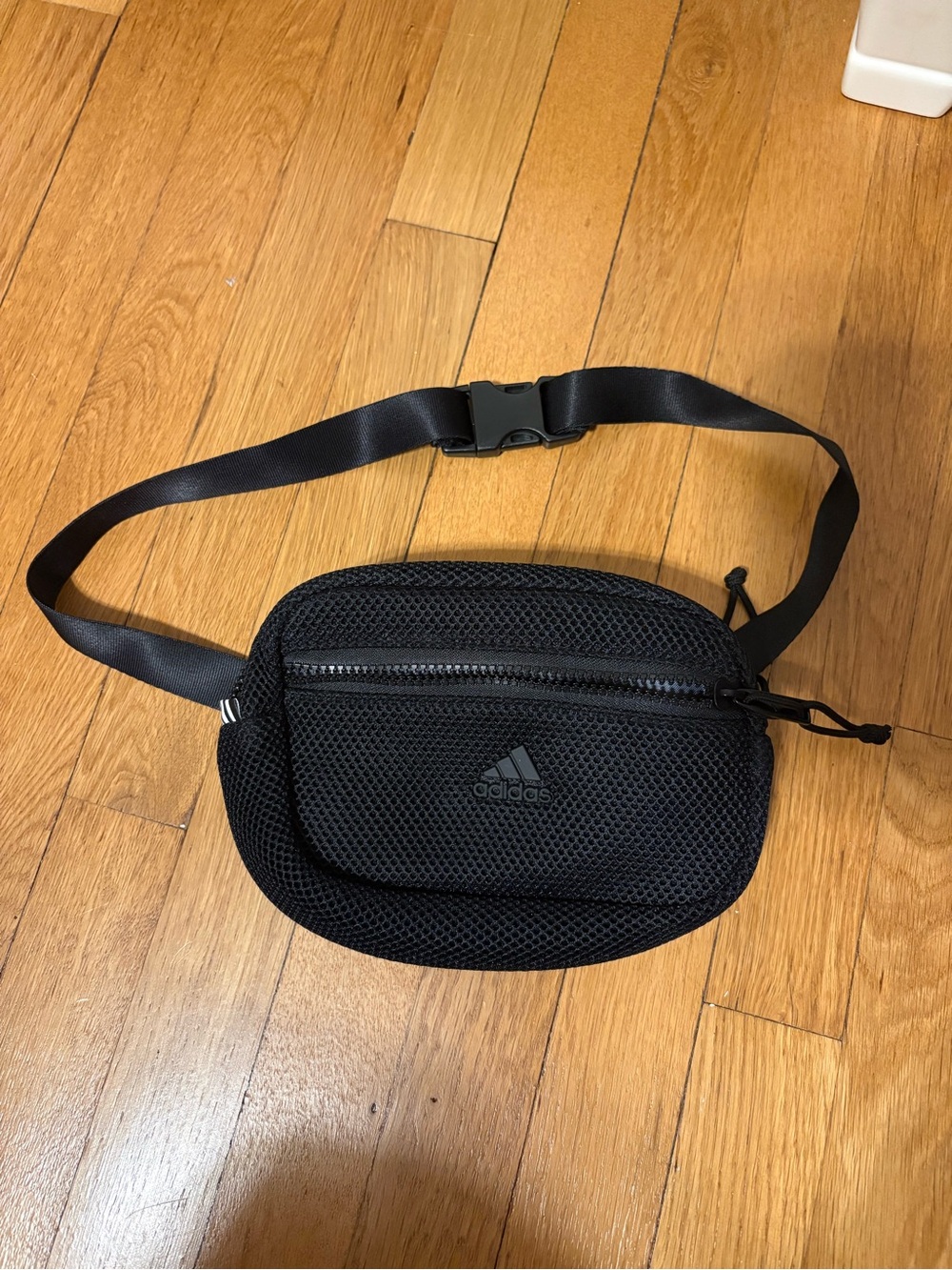 adidas Black Mesh Waist Pack - Compact Belt Bag